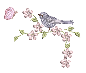 Floral-e-Passaro-