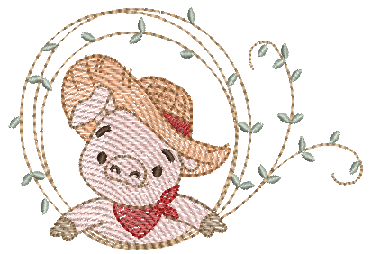 Porquinho-e-Moldura-de-Folhas